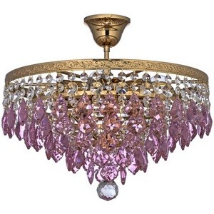 Потолочная люстра на штанге хрустальная Arti Lampadari Castellana Gold Castellana E 1.3.38.603 G