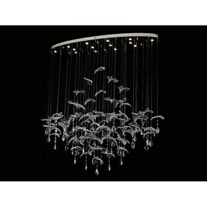 Потолочная люстра Newport 8200 8220/140 С oval chrome с подвесками
