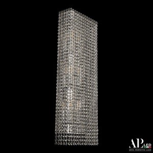 Бра хрустальное APL LED Sicilia SH500.B1.25-70.A.Ni.E14 с подвесками