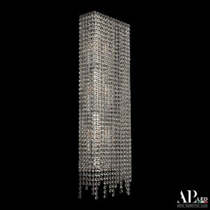Бра хрустальное APL LED Sicilia SH500.B1.25-70.B.Ni.E14 с подвесками