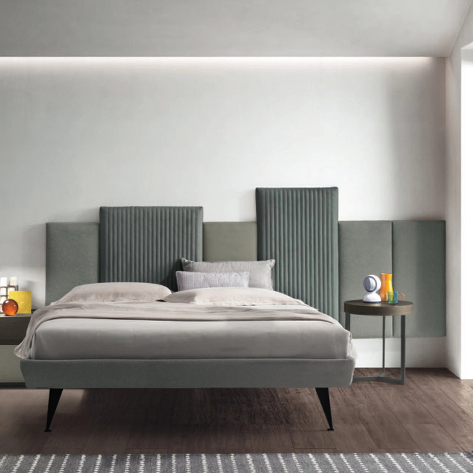 Кровать Sommier Ring Vaschetta с изголовьем Skyline/Skyline Plus TM.BD.LAN.470